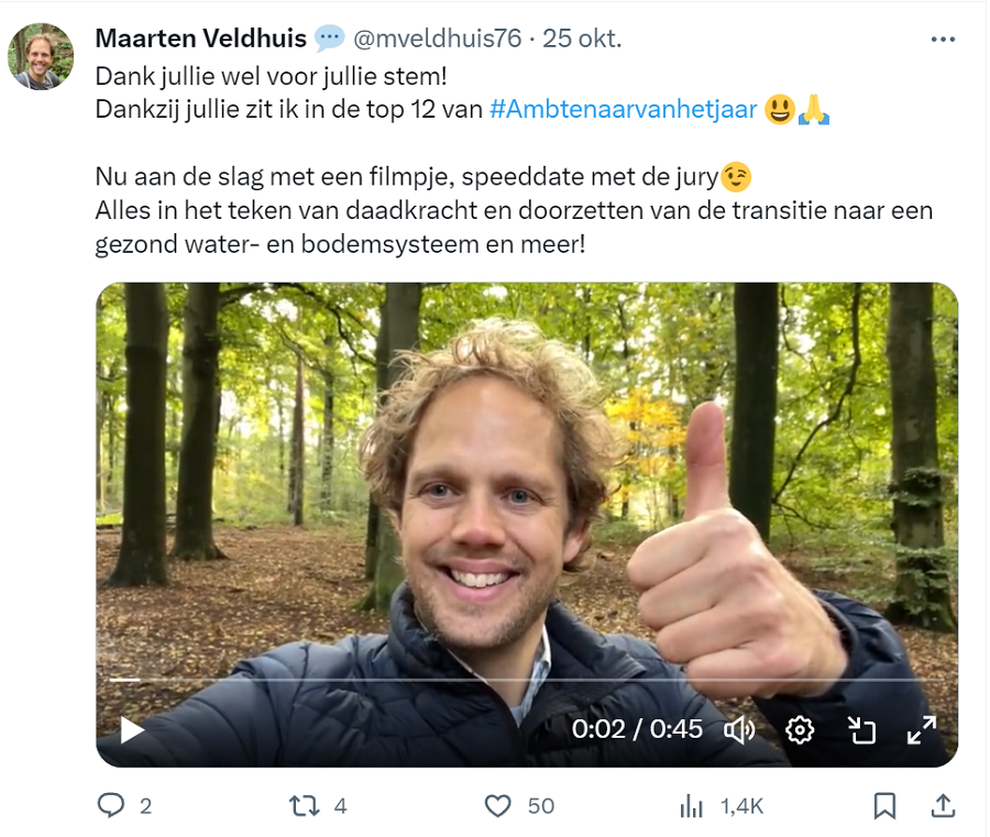 Tweet Maarten Veldhuis